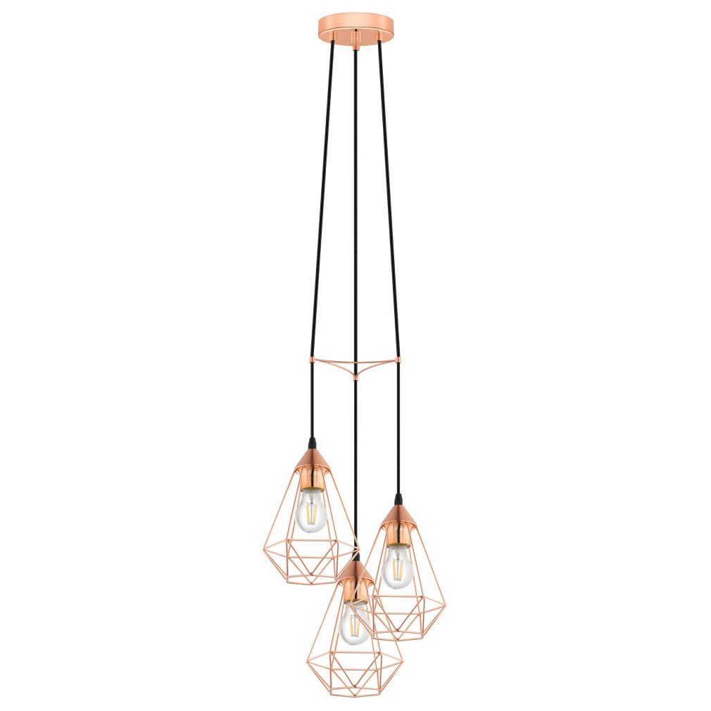 Lampa suspendată în culoarea cuprului roșu - Byron Eglo 78276