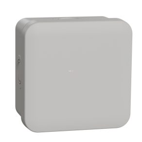   Schneider Electric Mureva - ENN05084 - Cutie de joncțiune montată la suprafață, 65x65x45 mm, 4 reliefuri, IP55, gri