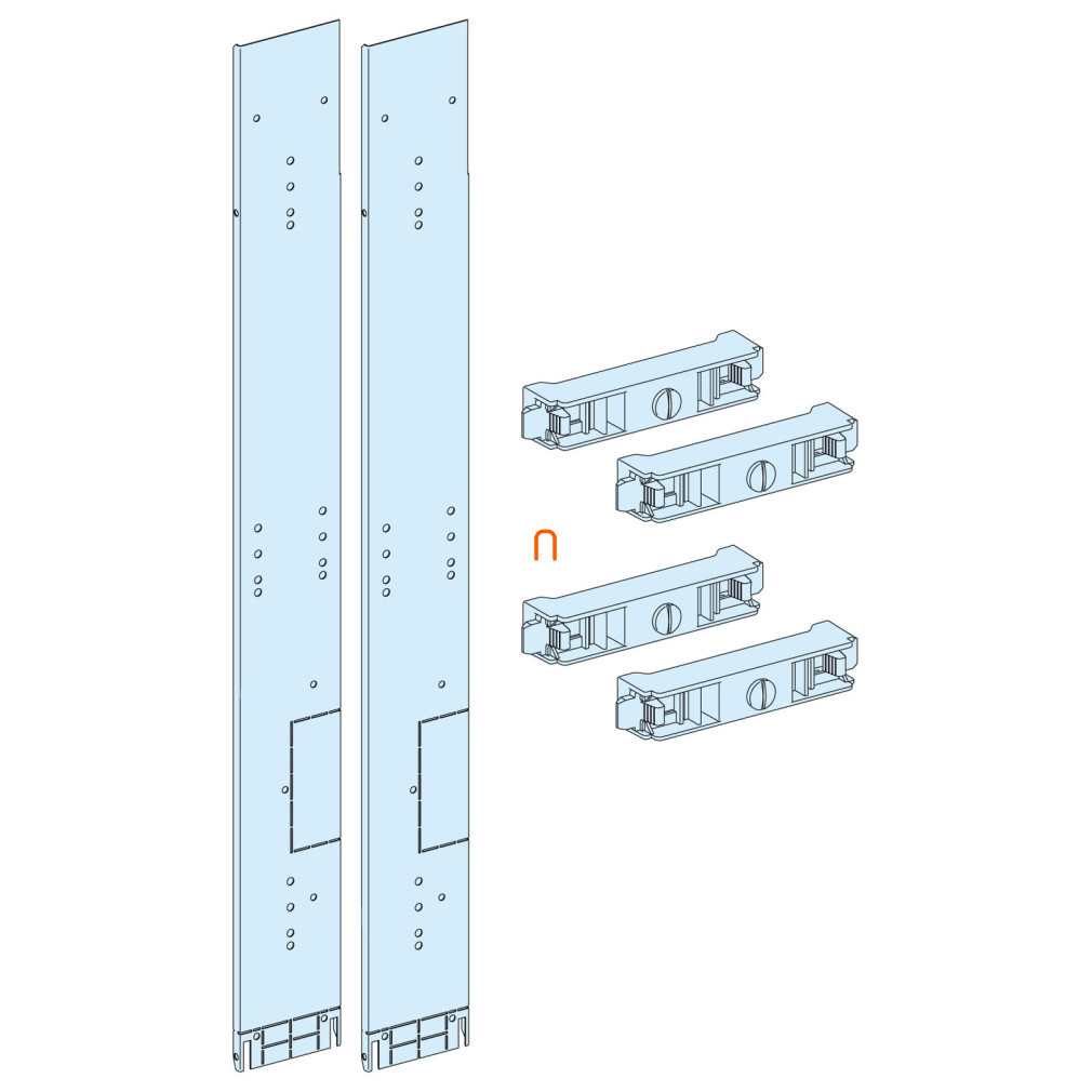 Prisma Plus Forma 2 capac frontal pentru șină verticală laterală 04921 Schneider