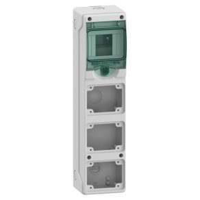   Carcasă Schneider Electric Mureva - 13177 - (Kaedra) Cutie de distribuție mini, ușă transparentă, 1x4 module + 3 sloturi