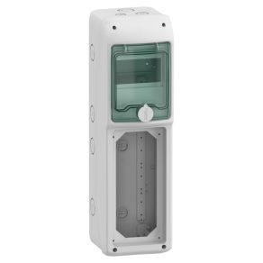   Carcasă Schneider Electric Mureva - 13185 - (Kaedra) Distribuitor mic, ușă transparentă, 1x5 module + 1 deschidere