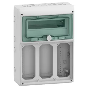   Schneider Electric Mureva Enclosure - 13187 - (Kaedra) Dulap de distribuție, ușă transparentă, 1 modul de 12+3 orificii