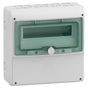   Carcasă Schneider Electric Mureva - 13191 - (Kaedra) Cutie de distribuție universală mică, ușă transparentă, 1x12 module
