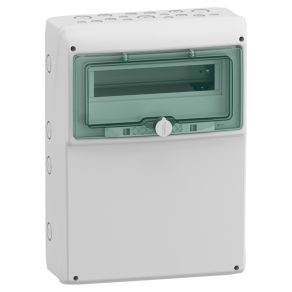   Carcasă Schneider Electric Mureva - 13192 - (Kaedra) Cutie de distribuție universală mică, ușă transparentă, 1x12 module