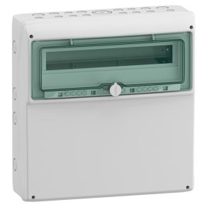   Carcasă Schneider Electric Mureva - 13193 - (Kaedra) Cutie de distribuție universală mică, ușă transparentă, 1x18 module