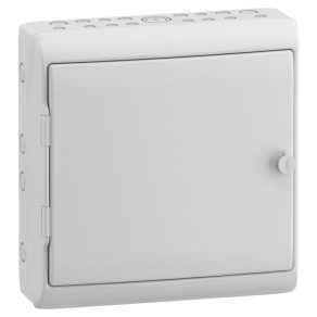   Carcasă Schneider Electric Mureva - 13197 - (Kaedra) Cutie de distribuție universală mică, ușă solidă, placă de montare