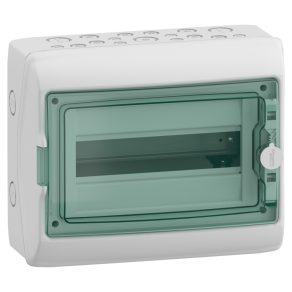   Carcasă Schneider Electric Mureva - 13431 - (Kaedra) Distribuitor mic, ușă transparentă, 1x12 module