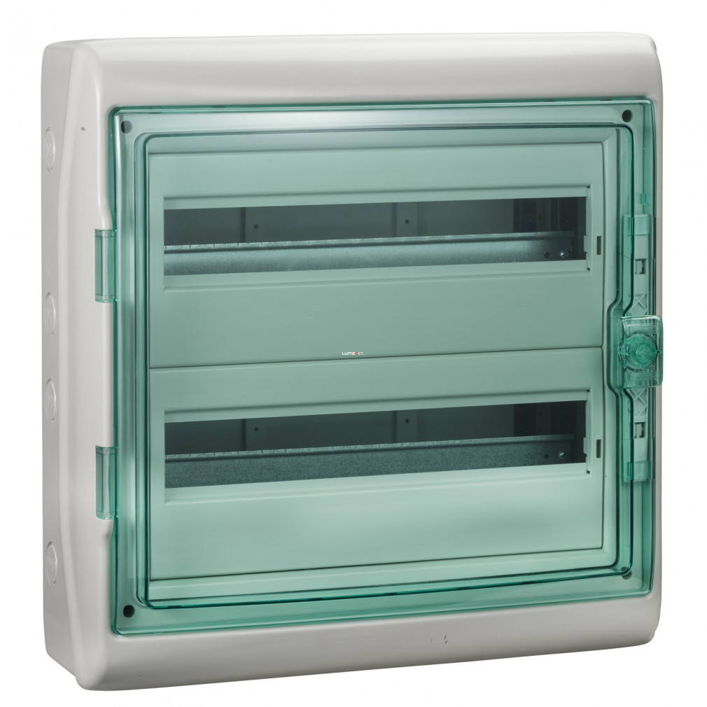 Schneider distribuitor mic pentru montare pe perete cu 2/36 uși transparente IP65 PE/N șină Kaedra (13434)