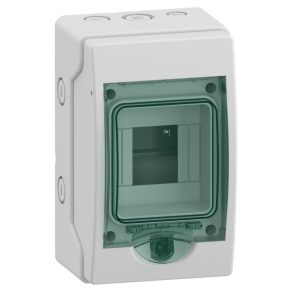   Carcasă Schneider Electric Mureva - 13441 - (Kaedra) Cutie de distribuție mini, ușă transparentă, 1x4 module