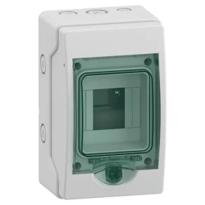   Schneider Electric Mureva Enclosure - 13441 - (Kaedra) Mini-panou de distribuție, ușă transparentă, 1x4 module