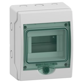   Carcasă Schneider Electric Mureva - 13442 - (Kaedra) Cutie de distribuție mini, ușă transparentă, 1x6 module