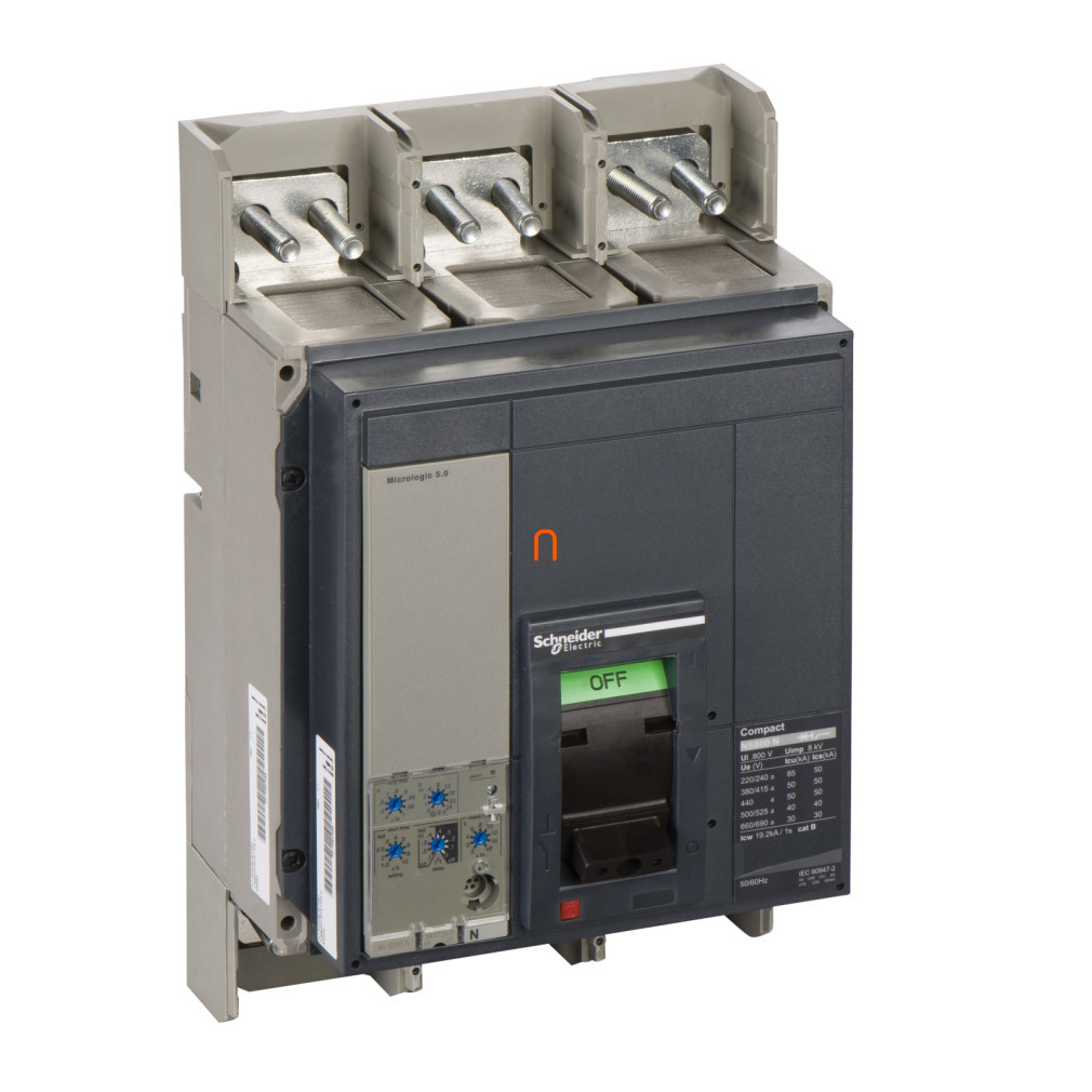 NS 800 N 3P aparat cu comandă manuală fixă, racord frontal Micrologic 5.0 33552 Schneider