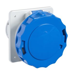   Schneider Electric Kaedra Box - 81690 - Mureva PK (Pratika) Priză dreaptă montată pe perete, 2P+F, 6h, 125A, 250V, IP67, montată cu șuruburi