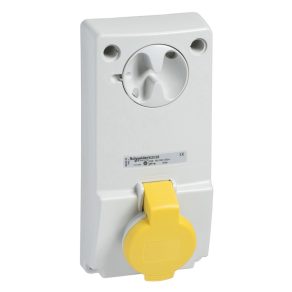   Schneider Electric Kaedra Box - 82040 - Mureva PK (Unika) Priză cu montare pe panou, blocabilă, 3P+F, 4h, 32A, 130V, IP44, fără protecție