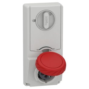   Schneider Electric Kaedra Box - 82185 - Mureva PK (Unika) Priză cu blocare, montabilă pe panou, 3P+F, 6h, 16A, 415V, IP65, cu siguranță