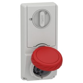   Schneider Electric Kaedra Box - 82186 - Mureva PK (Unika) Priză cu montare pe panou, blocabilă, 3P+N+F, 6h, 16A, 415V, IP65, cu siguranță