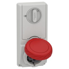   Schneider Electric Kaedra Box - 82196 - Mureva PK (Unika) Priză cu blocare, montabilă pe panou, 3P+F, 6h, 32A, 415V, IP65, cu siguranță