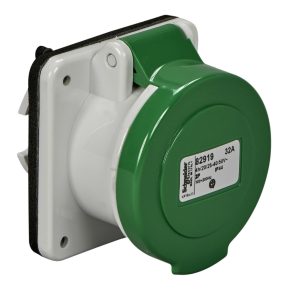   Schneider Electric Kaedra Box - 82920 - Mureva PK (Pratika) Priză dreaptă montabilă pe panou, 3P, 4h, 32A, 25-50V, IP44, montată cu șuruburi