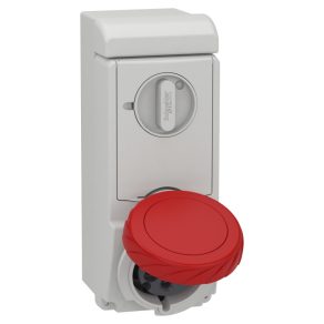   Schneider Electric Kaedra Box - 83197 - Mureva PK (Unika) Priză cu montare pe perete, blocabilă, 3P+N+F, 6h, 32A, 415V, IP65, cu siguranță