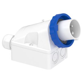   Schneider Electric Kaedra Box - 83554 - Mureva PK (Pratika) Montabil pe perete cu placă posterioară, 2P+F, 6h, 16A, 250V, IP67, montat cu șuruburi