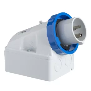   Schneider Electric Kaedra Box - 83556 - Mureva PK (Pratika) Montabil pe perete cu placă posterioară, 3P+N+F, 9h, 16A, 250V, IP67, montat cu șuruburi