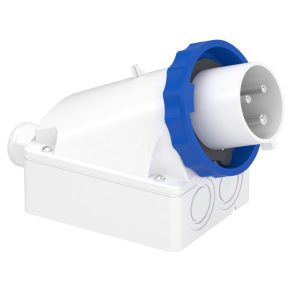   Schneider Electric Kaedra Box - 83566 - Mureva PK (Pratika) Montabil pe perete cu placă posterioară, 2P+F, 6h, 32A, 250V, IP67, montat cu șuruburi