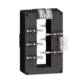   Schneider Electric Transformator de curent TI - METSECT5DB250 - transformator de curent 2500/5 A (38x127), rezistent la condiții climatice, cu două ieșiri secundare pentru șină colectoare (DB)