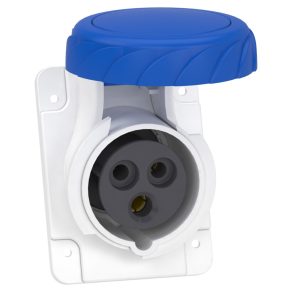   Schneider Electric Canalis - PKY16F723 Mureva PK (Pratika) Priză unghiulară montabilă pe panou, 2P+F, 6h, 16A, 250V, IP67, conectare rapidă