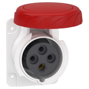   Schneider Electric PratiKa - PKF16G734 - Mureva PK (Pratika) Priză dreaptă montabilă pe panou, 3P+F, 6h, 16A, 415V, IP67, cu șurub