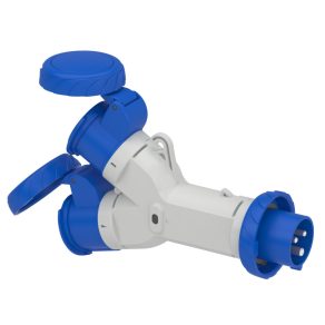   Schneider Electric Kaedra Box - PKZM703 - Mureva PK (Pratika) Adaptor de distribuție, 1 priză-2 prize, 2P+F, 16A, 250V, IP67