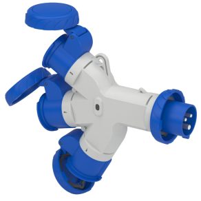   Schneider Electric Kaedra Box - PKZM709 - Mureva PK (Pratika) Adaptor de distribuție, 1 priză-3 prize, 2P+F, 16A, 250V, IP67