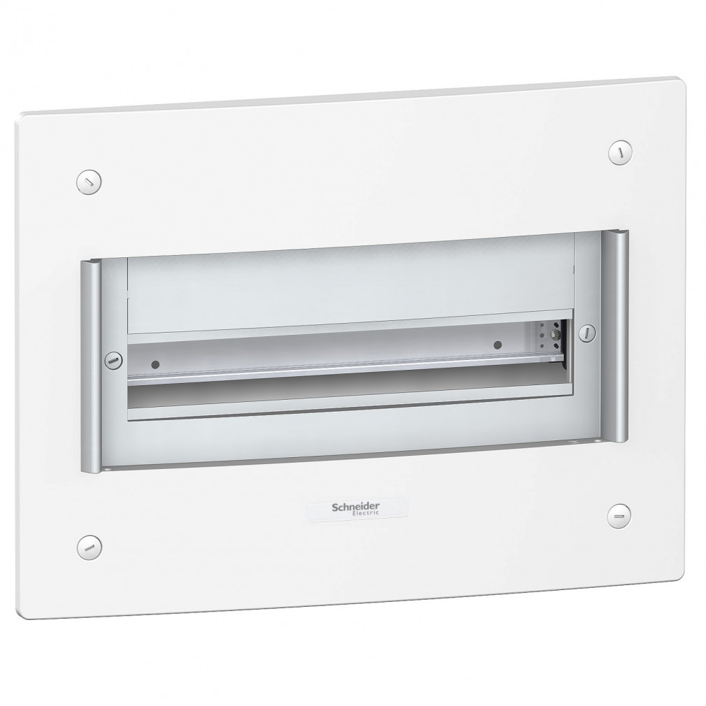 Schneider Pragma distribuitor electric încastrat, 1x13 (13 module) fără ușă, șină PEN, alb PRA25113