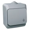 Schneider Electric Cedar Plus - WDE000612 - Buton unipolar, cu semnal sonor, IP44, gri