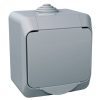 Schneider Electric Cedar Plus - WDE000641 - Priză 2P+E, cu obturator de siguranță, capac cu fixare rapidă, IP44, gri