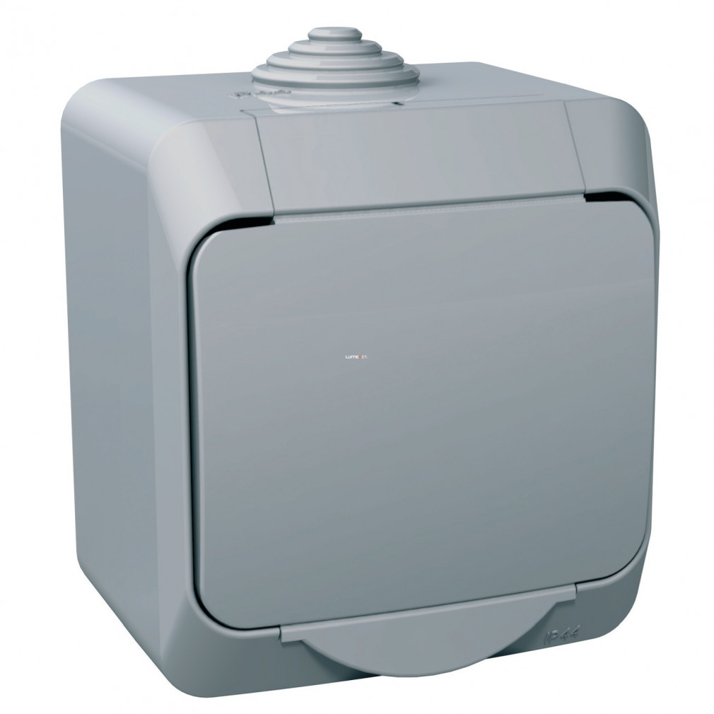 Schneider Cedar Plus Phd 2.4-16 GYV priză cu capac rabatabil, gri, IP44 WDE000641