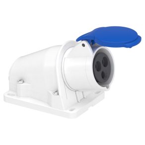   Schneider Electric PratiKa - PKF16W423 - Mureva PK (Pratika) Priză montată pe perete, 2P+F, 6h, 16A, 250V, IP44, montată cu șuruburi