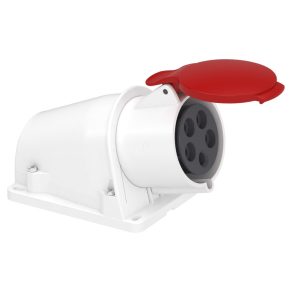   Schneider Electric PratiKa - PKF32W435 - Mureva PK (Pratika) Priză montată pe perete, 3P+N+F, 6h, 32A, 415V, IP44, montată cu șuruburi