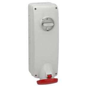   Schneider Electric Kaedra Box - PKB63P534 - Mureva PK (Unika) Priză montată pe perete, cu încuietoare, 3P+F, 6h, 63A, 415V, IP65, fără protecție