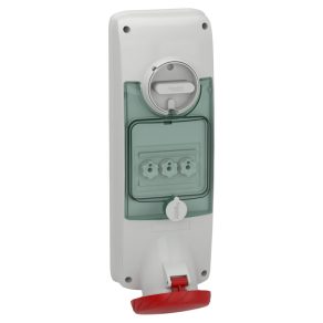   Schneider Electric Kaedra Box - PKB63V535 - Mureva PK (Unika) Priză cu blocare, montabilă pe panou, 3P+N+F, 6h, 63A, 415V, IP65, cu siguranță