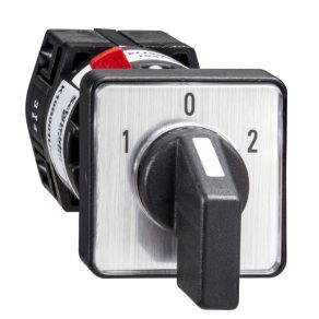   Schneider Electric Harmony K - K10H004UCH - comutator basculant complet, 10 A, Ø16 - orificiu de 22 mm, 4P, 60°, comutator cu 3 poziții