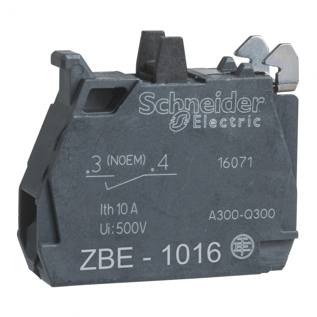 Bloc de contact special Schneider, 1NO (ZBE-1016)