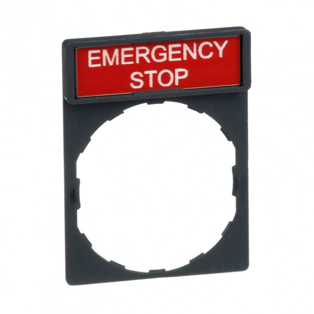 Etichetă Schneider cu etichetă EMERGENCY STOP (ZBY-2330)