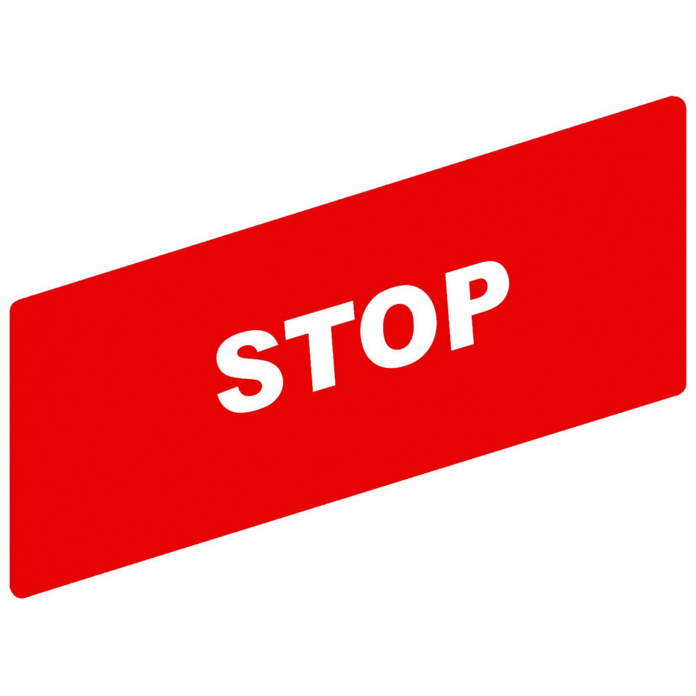 Etichetă cu inscripție Schneider STOP (ZBY-02304)