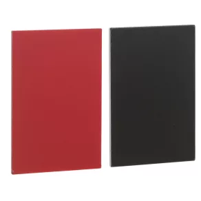  Schneider Electric Harmony XB4 - ZBY5101 - etichetă, 18x27 mm, pentru suport de etichetă 30x50 mm, gravabilă, negru/roșu