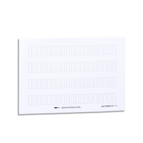   Schneider Electric Harmony XB4 - ZBY4100 - etichetă, 8x27 mm, pentru suport de etichete 30x40 mm, fără inscripție, 76 buc.