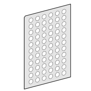   Schneider Electric Harmony XB4 - ZBY1101 - etichetă transparentă autoadezivă pentru inscripționare, pentru butoane și indicatoare cu diametrul de 22 mm, fără inscripție