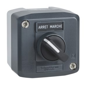   Schneider Electric Harmony XALD - XALD132 - comutator selector închis, 2 poziții, 1NO, inscripție „Arrét-Marche”