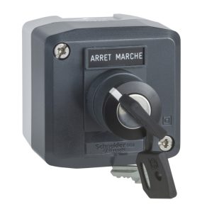  Schneider Electric Harmony XALD - XALD142 - comutator selector cu cheie închis, 2 poziții, 1NO, inscripție „Arrét-Marche”