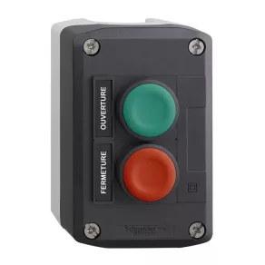   Schneider Electric Harmony XALD - XALD241 - buton turnat, 2 butoane verzi, 2NO, inscripții „Ouverture” „Fermeture”