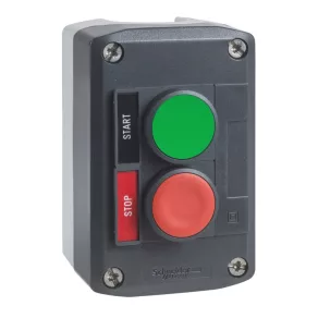   Schneider Electric Harmony XALD - XALD211H29 - buton turnat, 1 buton roșu - 1 buton verde, 1NC+1NO, etichete „Start” „Stop”